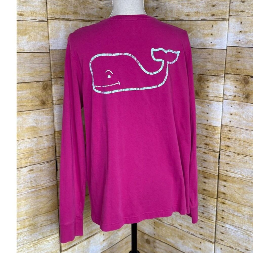 VINEYARD VINES CLASSIC LOGO UNISEX LONG SLEEVE CASUAL EVERYDAY T-SHIRT SZ. XXL - Picture 4 of 4